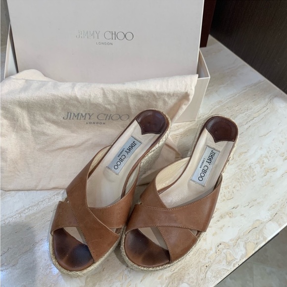 Jimmy Choo Wedges Size 37 - Picture 1 of 6